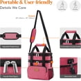 thumbnail image 6 of Lifewit Lunch Box for Men Women Double Deck Lunch Bag, Large Insulated Soft Cooler Bag 12L Pink, 6 of 9