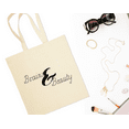 thumbnail image 2 of Brains & Beauty, Beauty Cotton Canvas Re-Usable Shopping & Carry-All Tote Bag, 2 of 3