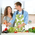 thumbnail image 6 of Kiwi Fruit Slice 5 Pcs Kitchen Set Heat Resistant Oven Mitts and Non-Slip Pot Holders with Adjustable Cooking Apron, 6 of 6
