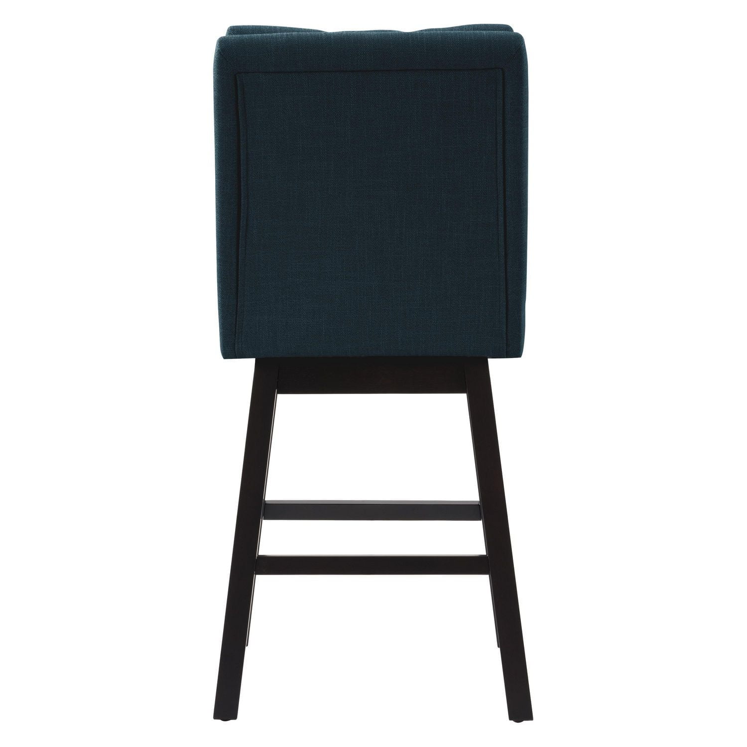 CorLiving Leilani Modern Tufted Indoor Counter Height Bar Stools with Back and Wood Legs - Set of 2