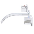 thumbnail image 3 of Novatto NBF-W02CH Dekker Two Handle Wall Mount Bathroom Faucet in Chrome, 3 of 11