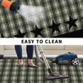 thumbnail image 5 of Sage Green Black Plaid Outdoor Rug for Patio/Deck/Porch, Non-Slip Large Area Rug 3 x 5 Ft, Vintage Star Buffalo Check Rustic Indoor Outdoor Rugs Washable Area Rugs, Camping Rug Carpet Runner, 5 of 8