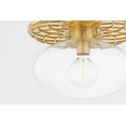 thumbnail image 2 of Hudson Valley Lighting 1418 New Paltz 18" Wide Semi-Flush Ceiling Fixture - Brass, 2 of 3