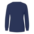 thumbnail image 4 of Weikingp Women's I'M Cold Graphic Sweatshirt Oversized Sweatshirt Plain Crewneck Sweatshirts Mother Sweatshirt Loose Casual Long Sleeve Pullover Fall Winter Tops Blue 2XL, 4 of 5