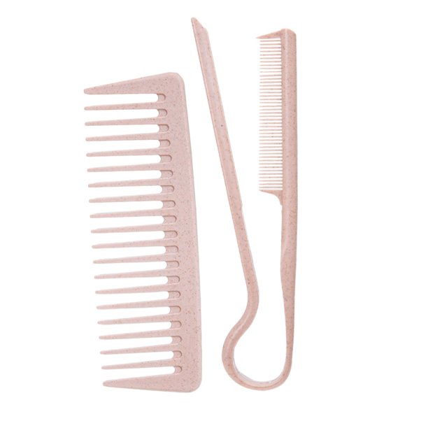 2 cepillos para del cuero cabelludo, peine para pelo enredado, cepillo desenredante suave portátil, mango largo para peluquero, viajes, niños y naranja