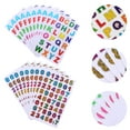 thumbnail image 2 of 80 Sheets Glitter Letter Stickers Self Adhesive Number Alphabet Stickers, 2 of 7