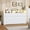 White, variant on Eastvita 10 Drawer Dresser for Bedroom - 65” Wide Chest of Drawers with LED Light and Charging Station Warm White