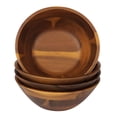 thumbnail image 1 of Juego de 4 cuencos de madera AIDEA Acacia para ensalada, 18 cm, 1 of 7