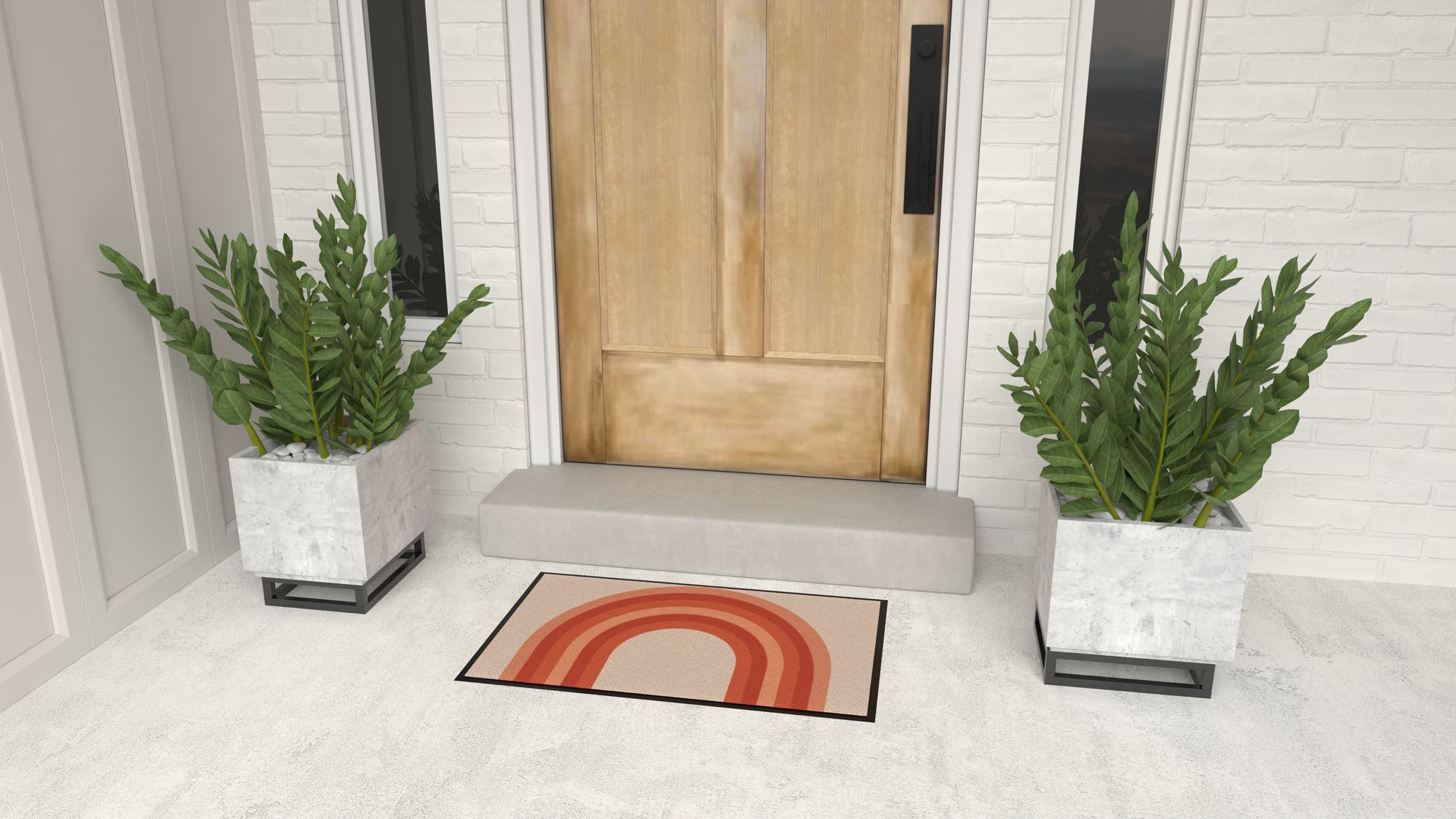 Rugs America LO25A 20"x31.5" Entry Rug Non-Slip Washable Indoor Door Mat, Small Oriental Accent Throw Rug for Bedroom Kitchen Entryway Bathroom