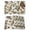 Beige Green, variant on Sage Green Christmas Placemats Set of 6, Pine Cones Xmas Botanical Placemats for Dining Table, Place Mats for Kitchen Tabletop, Waterproof Wipeable Dining Table Mats Set