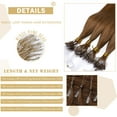 thumbnail image 4 of SEGO 100% Real Remy Human Hair Extensions Thick Micro Loop with Invisible Band Hair Micro Ring Beads Hair Black/Blonde Cleanrance, 4 of 7