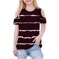 thumbnail image 1 of Zpanxa T-Shirts pour Tout-Petites Fille Imprimé Décontracté Manches Courtes Col Rond Haut Mode avec Coton 3 Ans, 1 of 7