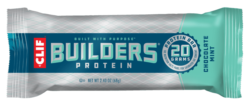 Clif Builders Protein Bar, Chocolate Mint, 20g Protein, 2.4 ounce bar, 1 count (Now Gluten Free)