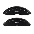 thumbnail image 2 of MGP 4 Caliper Covers Engraved Front & Rear MGP Matte Black finish silver ch, 2 of 2
