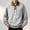 Gray, variant on LYSMORA Men's Lapel Drawstring Pullover Sweatshirt, Raglan Long Sleeve Loose Casual Street Athletic Tops