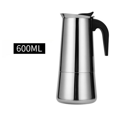 

BAMILL 2/4/6-Cup Coffee Maker Moka Stove Percolator Stainless Pot Latte Top Espresso