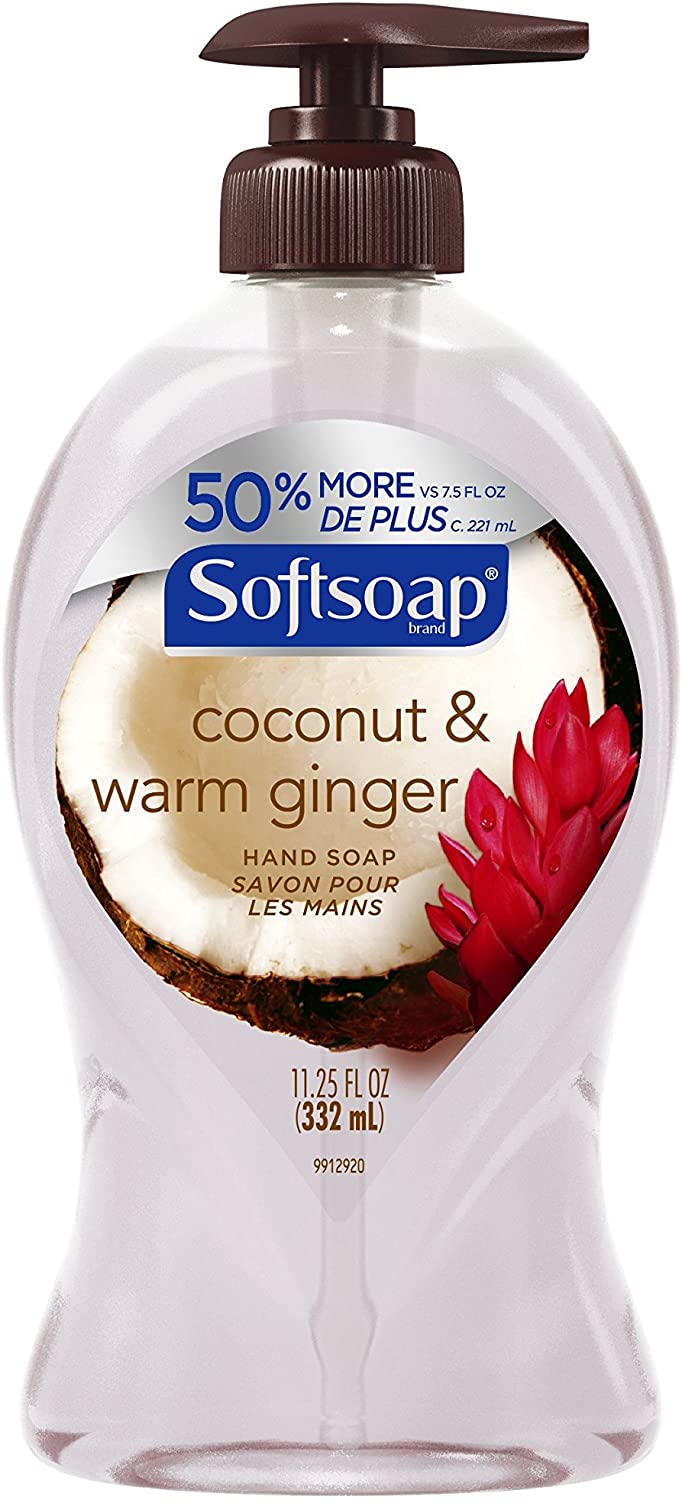 Softsoap Liquid Hand Soap, Coconut and Warm Ginger 1Pack