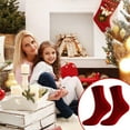 thumbnail image 4 of PEIBang Christmas Fuzzy Socks for Women,Holiday Stripe Slipper Socks,Warm Winter Xmas Stocking Stuffer Gifts, 4 of 6