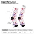thumbnail image 2 of KLL Lilies Flowers Print Cool Socks Men's Women's Crew Socks Funny Crazy Novelty Stockings, 2 of 6