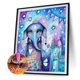 thumbnail image 3 of Cuadros Decorativos Pintura de diamante 5D DIY Elefante Reina Cuadro de taladro redondo completo JShteea Nuevos Originales, 3 of 9