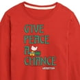 thumbnail image 3 of Woodstock - Give Peace A Chance - Toddler & Youth Long Sleeve Graphic T-Shirt, 3 of 5