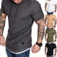 thumbnail image 2 of Camiseta con capucha para hombre, camiseta informal de manga corta con capucha, camisetas de color para hombre, 2 of 5