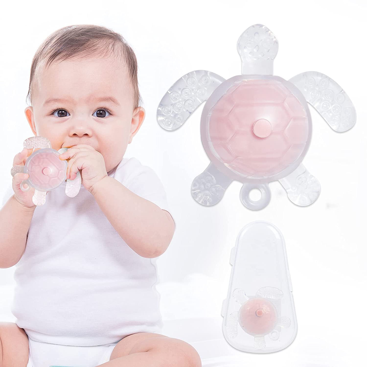 Baby Starfish Teeth silicone Sensory Teether Activity Toy 100% food grade safe 