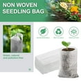 thumbnail image 3 of 200Pcs Seedling Grow Bags, White Seed Starter Container For Planting Seedling Cutting Clones, 3 of 8