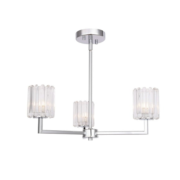 Woodbridge Lighting 18613CHR-C10490 Chandelier, Chrome