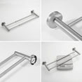 thumbnail image 5 of Adjustable 16.4 to 28.3 inch Double Bath Towel Bar for Bathroom SUS304 Stainless Steel Towel Holder,Wall Mount with Telescopic  Screws Towel Bar,Retractable Towel Bar Rod Rack Hotel Style,Matte Silver, 5 of 7