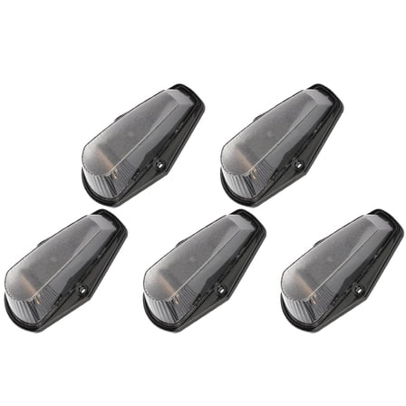 cciyu 5x Clear Lens Cab Roof Marker Running Lamps Amber LED Lights For 1984-1996 F150/ 1984-1997 F250 F350 Super Duty Pickup Trucks Super Duty Truck Cab Roof Clearance Lights