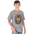 thumbnail image 5 of Stay Wild Tiger Head Rose Tattoo Crewneck T Shirts Boy Girl Teen Brisco Brands M, 5 of 6