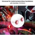 thumbnail image 5 of Par de luces indicadoras de bicicleta, luces de señal de giro, manillar, tapas de extremo de manillar, aleación de aluminio, 5 of 5