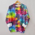 thumbnail image 2 of BJUTIR Women Sweatshirts & Hoodies S Tie Dye Printed Long Sleeve Sweatshirt Crew Neck Sweatshirt Hooded Sweatshirt, 2 of 4