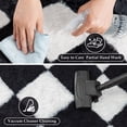 thumbnail image 2 of BERTHMEER 8'x10' Large Checkered Shag Area Rug for Living Room, Modern Black and White Ultra Non-Slip Large Soft Indoor Fluffy Rugs for Bedroom Carpet Home Dorm Aesthetic Decor, Black&White, 2 of 6