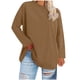 thumbnail image 2 of Uootdi Women's Plus Size Tops Crewneck Long Sleeve Sweatshirt Oversized Casual Loose Fit Basic T Shirts Blouse Gift, 2 of 5