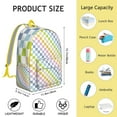 thumbnail image 5 of Colorful Checkered Backpack, Lightweight and Water-Resistant, Ideal for Commute and Campus Use, 5 of 5