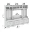thumbnail image 2 of Bowery Hill Engineered Wood Full Entryway Storage Set with Coat Rack in Brown, 2 of 11