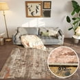 thumbnail image 4 of Area Rugs for Living Room 4'x 6' Machine Washable Vintage Print Large Throw Non Slip Bedroom Rugs, Brick Red, 4 of 5