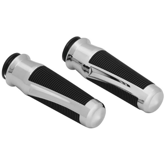 Kuryakyn Motorcycle Handlebar Accessory: Phantom Hand Grips For 2018-19 Indian Motorcycles, Chrome, 1 Pair 5786