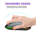 thumbnail image 4 of Souris DPI à Trois Vitesses, à la Recherche de la Souris Rechargeable, pour XP Noir, Argent, 4 of 8