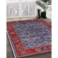 thumbnail image 2 of Ahgly Company Indoor Rectangle Mid-Century Modern Light Purple Blue Oriental Area Rugs, 2' x 3', 2 of 6