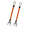 16in Orange, variant on Dandelion 16" Dock Rods w/ Bungee Lines & Hook, Mooring Poles, Pontoon & Speedboat Accessories, 2pk