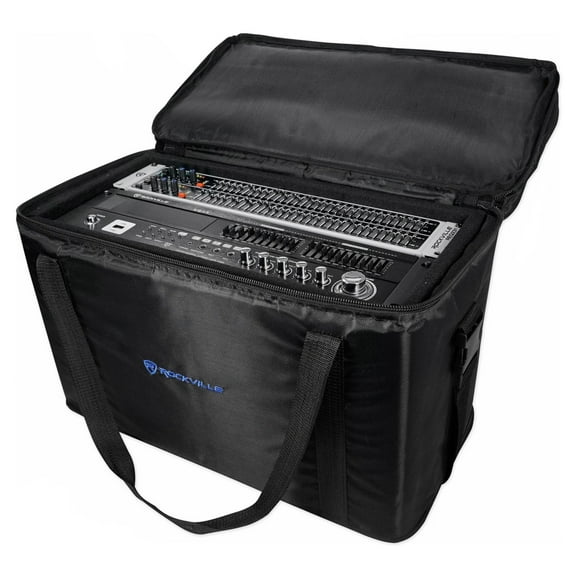 Rockville RRB50 5U Rack Bag Double-Sided Case with 12" Depth   Shoulder Strap