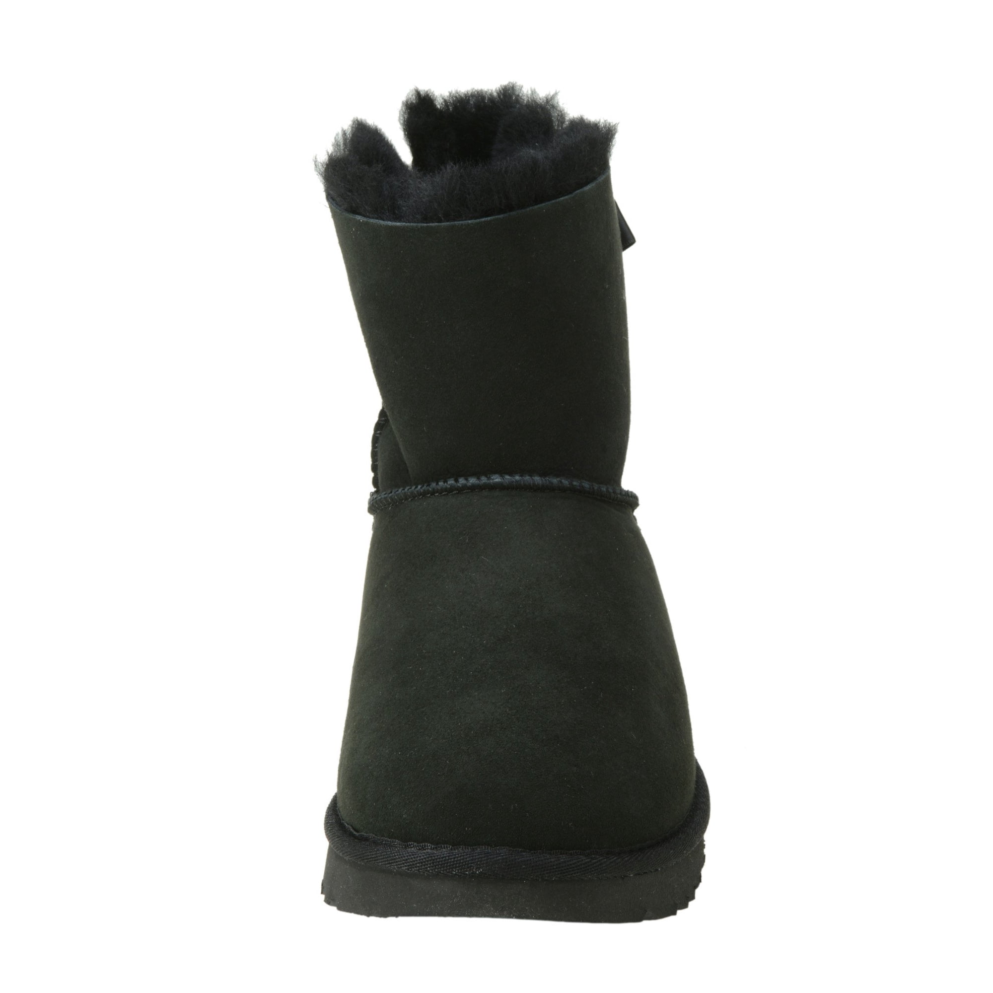Ugg Women s Mini Bailey Bow Black Ankle High Suede Boot 8M Walmart