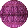 thumbnail image 1 of Ahgly Company Indoor Round Persian Purple Traditional Area Rugs, 4' Round, 1 of 4