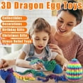 Dragon Fidget Egg 3D Printed Articulated Dragon Egg, Flexible