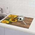 thumbnail image 4 of Sunflower Dish Drying Mat for kitchen Counter Large Microfiber Dish Drying Mat for Dishes Absorbent Reversible Kitchen Dish Drying Pad Rack Mat 18x24 Inch, 4 of 8
