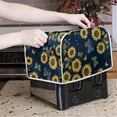 thumbnail image 2 of Yuyamidu Sunflower Toaster Cover 2 Slice Wide Slot Bread Maker Cover Dust Protection Butterfly Toaster Oven Dustproof Cover for Kitchen Small Appliance Accessories, Blue, 2 of 7