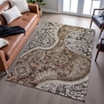 thumbnail image 6 of Addison Rugs Mayfield Premium Machine Washable Transitional Swirl Brown Rectangle Rug, 10' x 14', 6 of 6